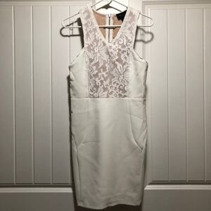Sleeveless Dress White Lace Top by Romeo & Juliet Couture